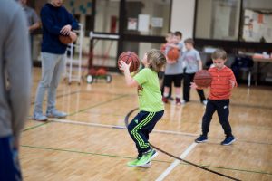 boy with basketball