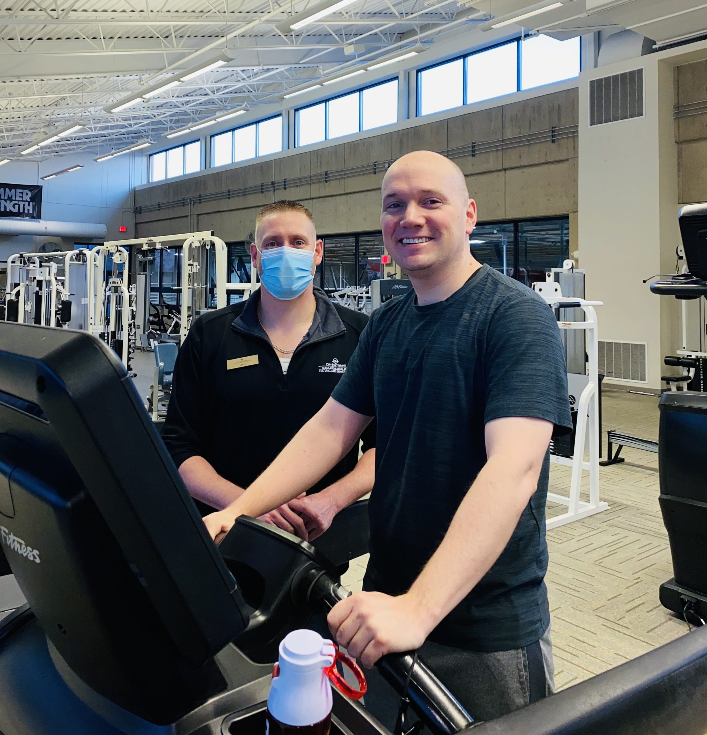 man on treadmill