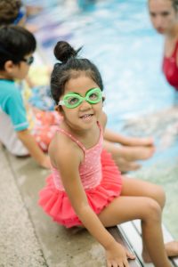 girl with goggles