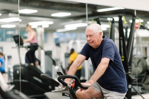 man exercising