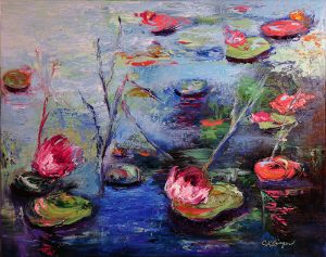 waterlilies painting