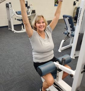 woman exercising