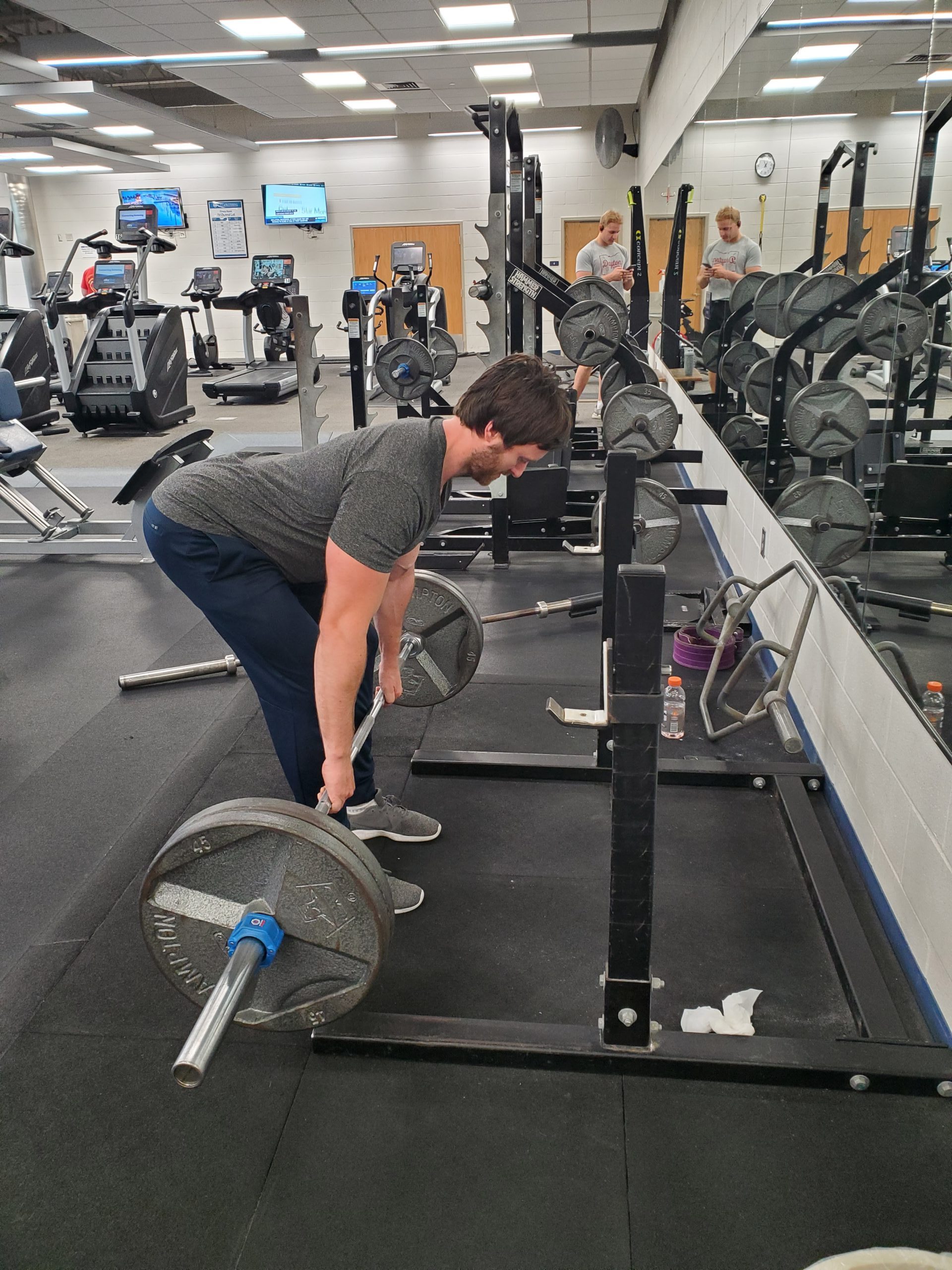 man with weights