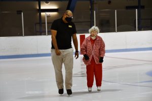 people ice skating