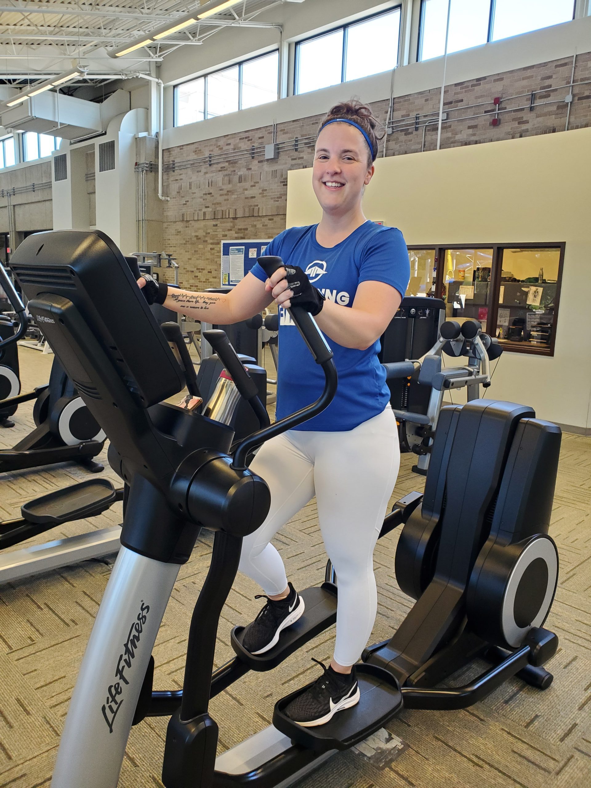 woman on elliptical