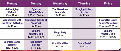 active aging week calendar