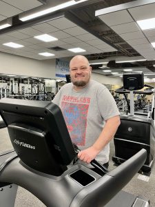 man on treadmill