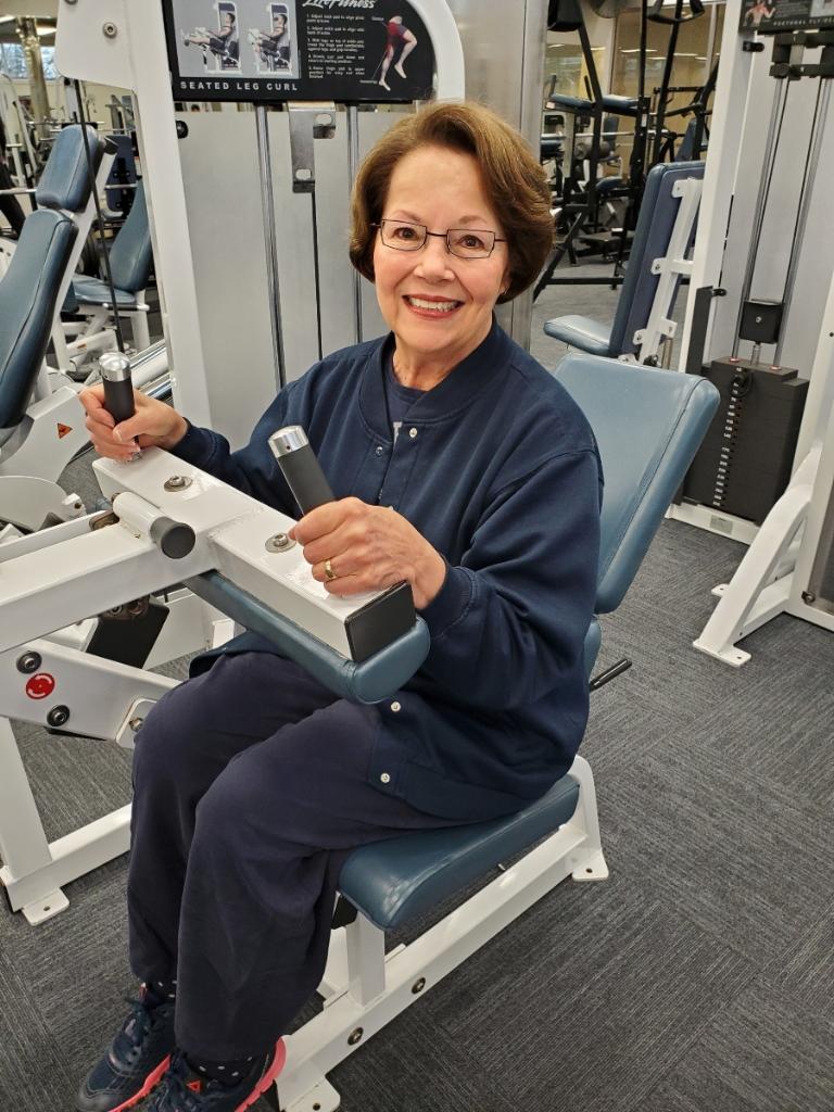 woman exercising