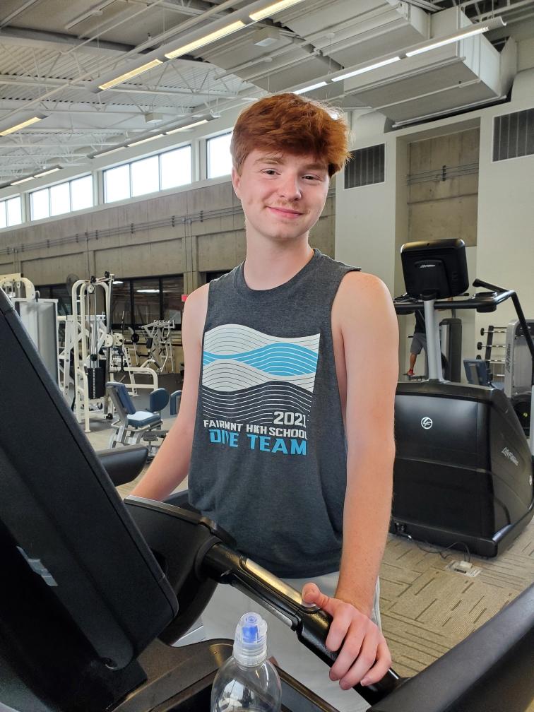 man on treadmill