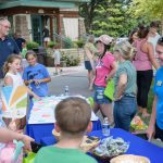 kids at hot dog roast