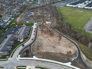 Work continues on Gentile Nature Park during the end of November.