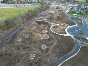 Work continues on Gentile Nature Park during the end of November.