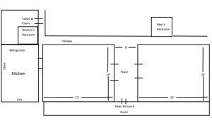 Floor plan for community center