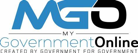 MyGovernmentOnline logo with stylized letters "MGO" in blue and black. Below the logo, it reads "My GovernmentOnline" with the tagline "Created by Government for Government."