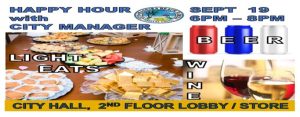 HAPPY HOUR WITH CITY MANAGER