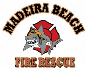 Madeira Beach Fire Rescue Logo - Shark