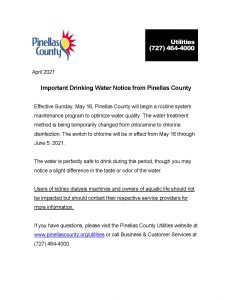 5-12-21 Pinellas County Water Notice