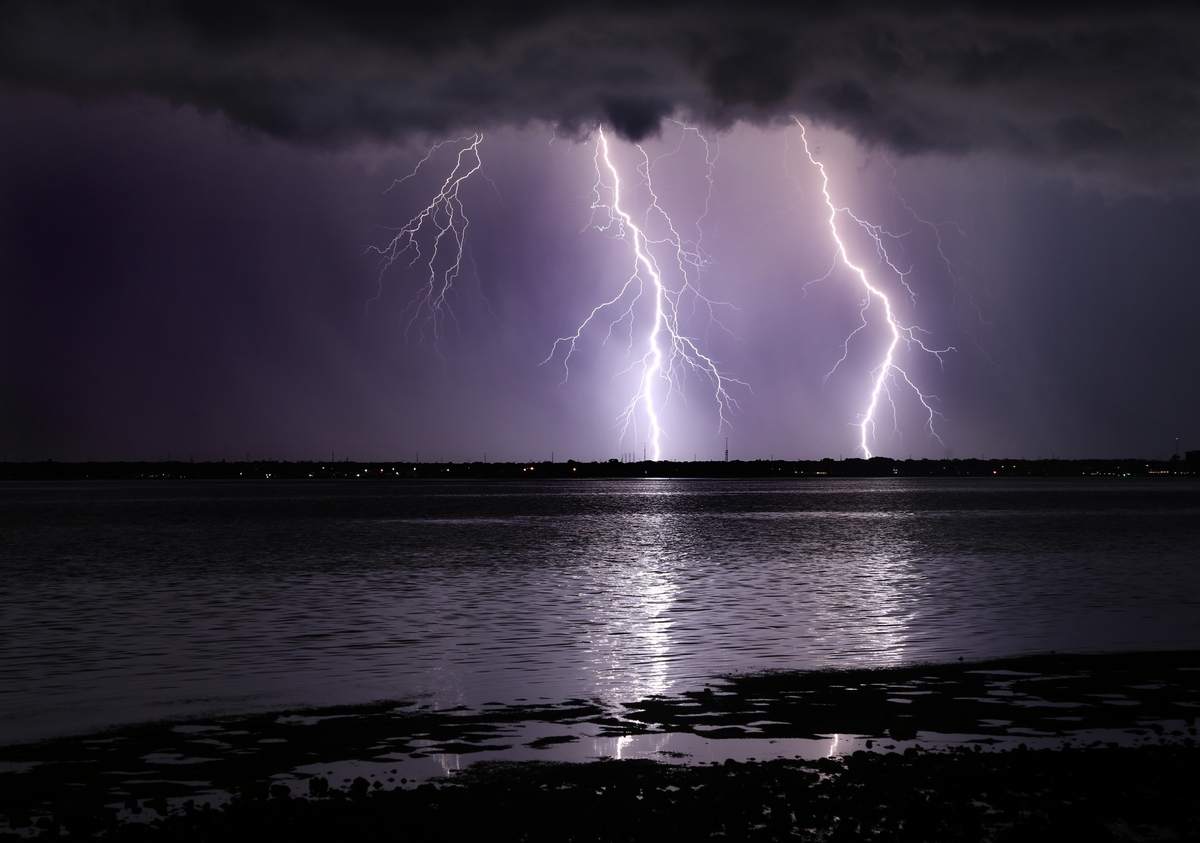 thunderstorm beach