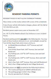 Resident Parking Permit information