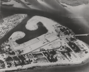 Johns Pass aerial c 1950