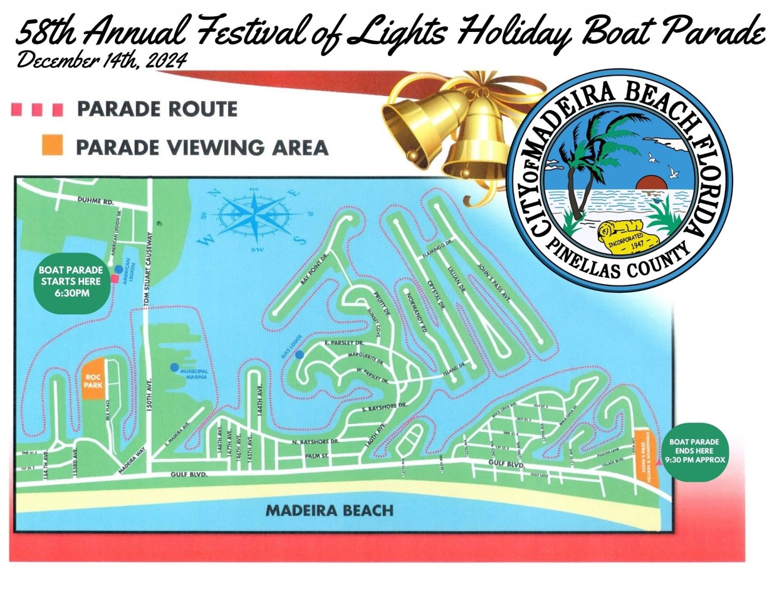 Festival of Lights Holiday Boat Parade Madeira Beach, FL