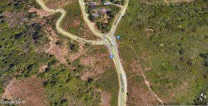 Google Earth view of the Four Corners intersection in West Marin.