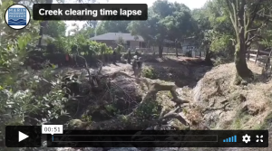 Novato Creek time lapse video screenshot