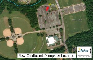 Cardboard Dumpster Relocation Map