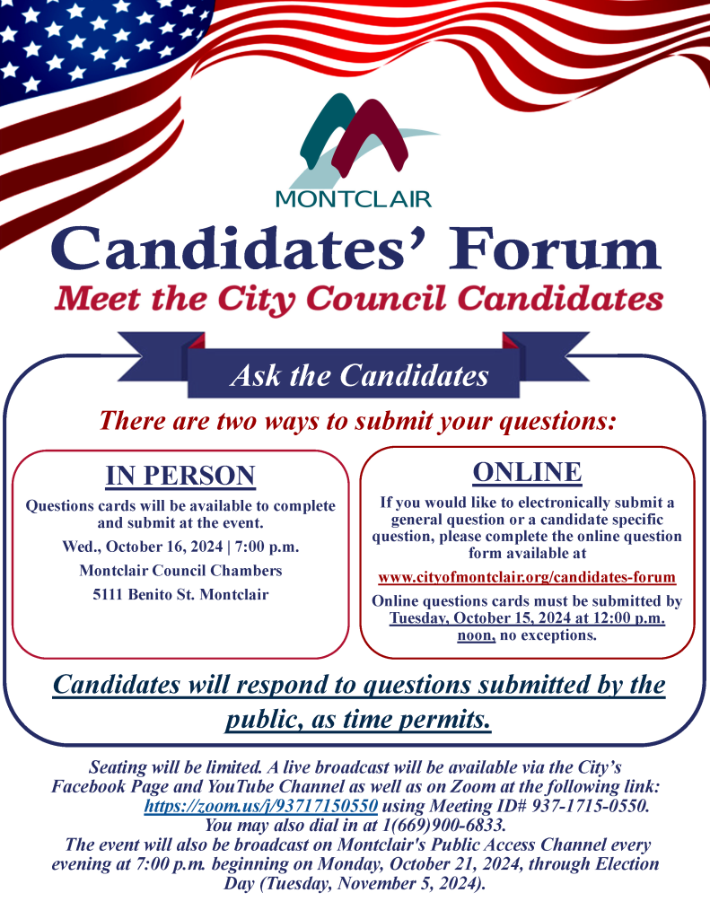 2024 Candidates Forum Flyer 