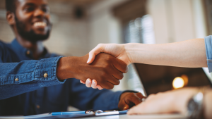 Smiling Handshake