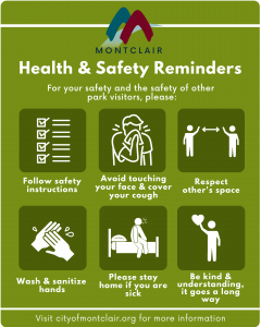 Park Safety Health Guidance Poster