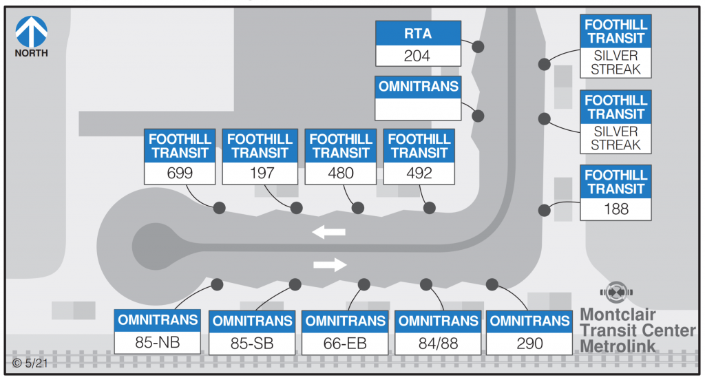 Transcenter Bus Service Map