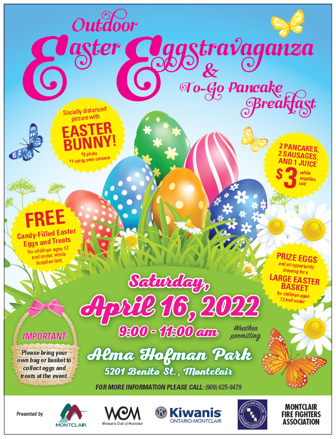 Outdoor Easter Eggstravaganza & ToGo Pancake Breakfast Montclair, CA