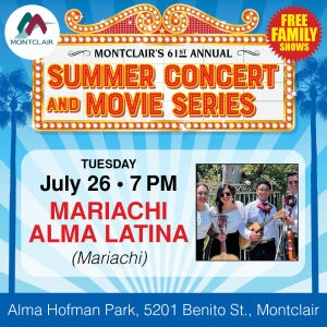 July 26, 2022 Concert in the Park with Mariachi Alma Latina