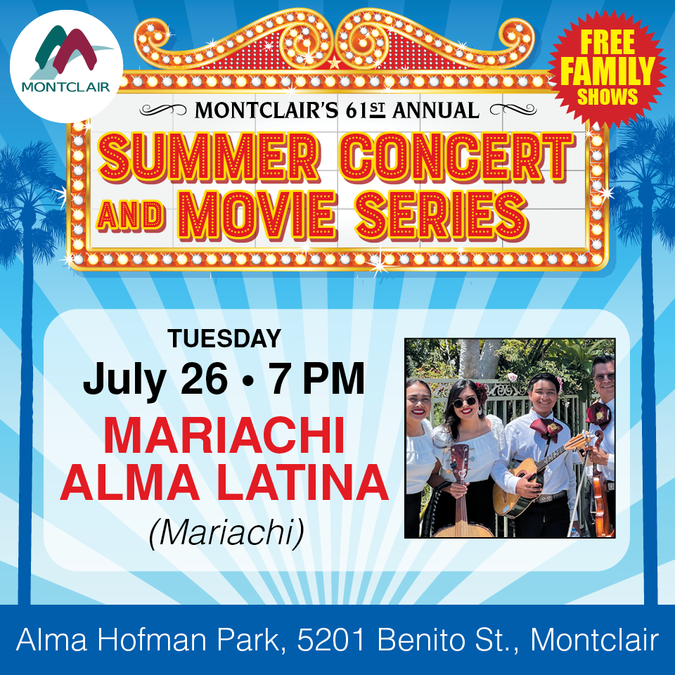 July 26, 2022 Concert in the Park with Mariachi Alma Latina 