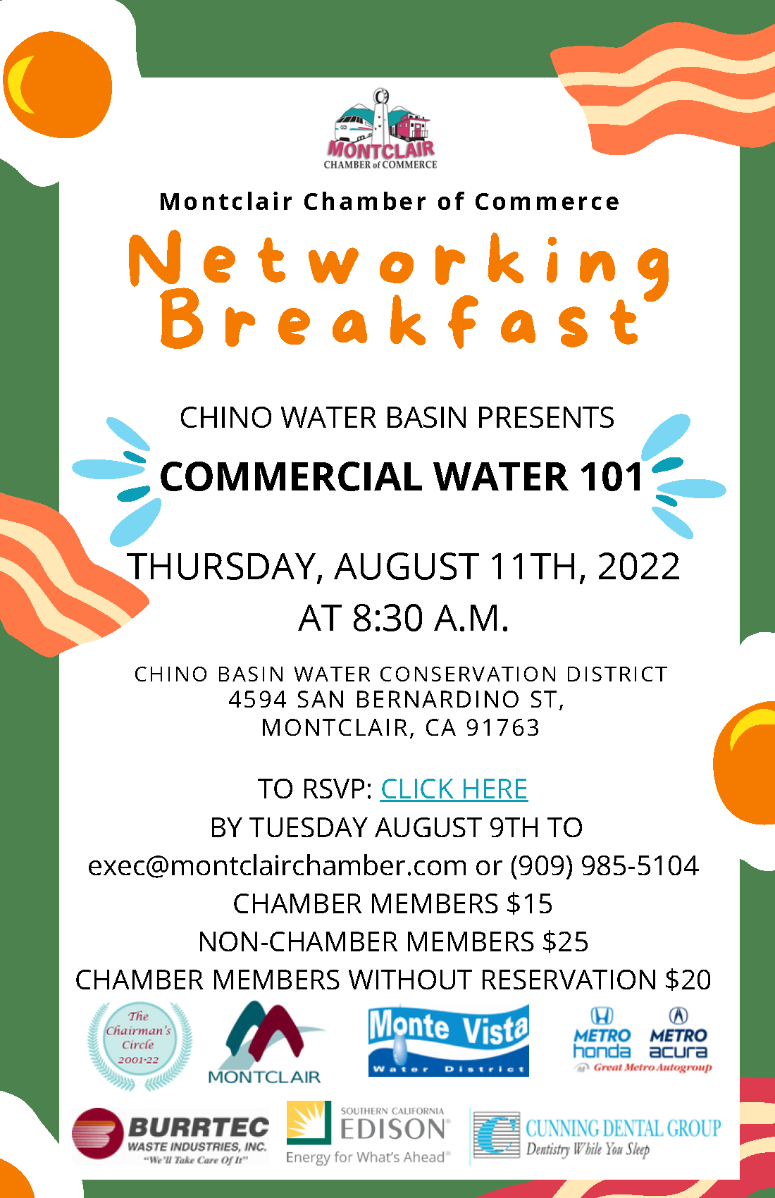 August 2022 Chamber Networking Event