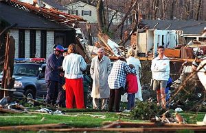 Residents meeting with USAR