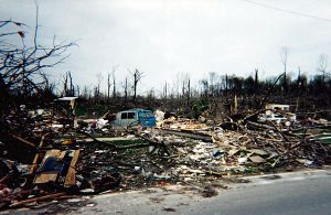 Tornado damaged home