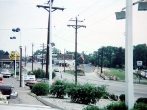 Looking north on Montgomery Rd. and Main St. in 1977