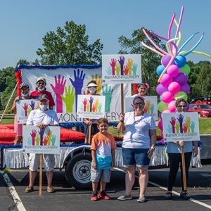 Diversity and Inclusion Committee members during the 2020 Independence Day Reverse Parade