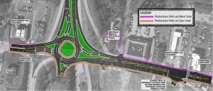 roundabout Pedestrian map