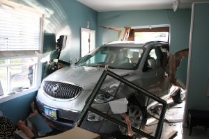 Car runs into home