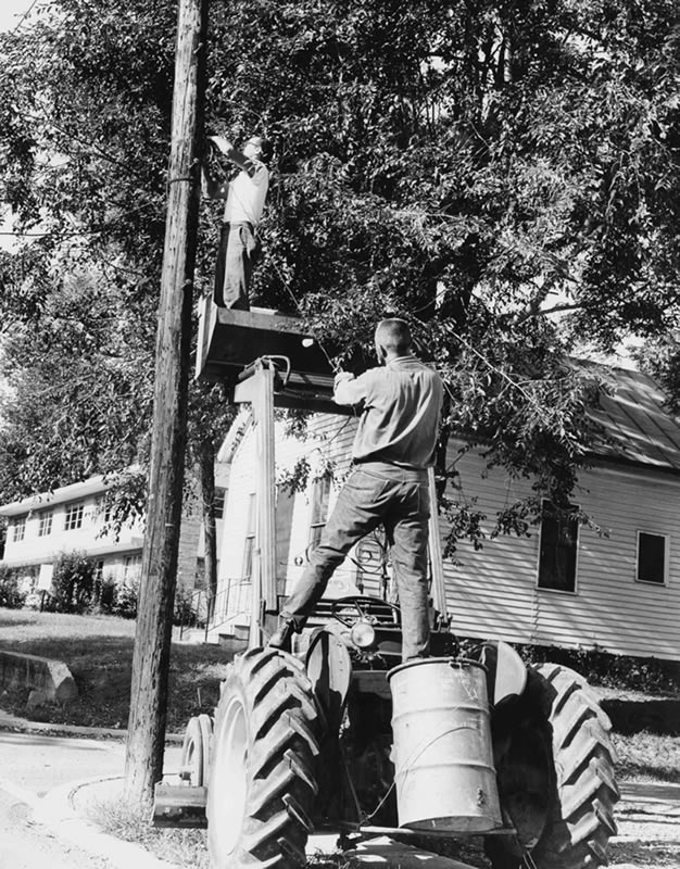 Installing New Telephone Service In Montgomery 1960