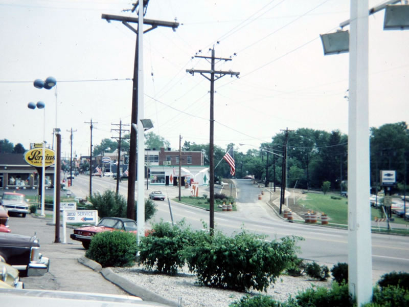 Looking North On Montgomery Road And Main Street 1977