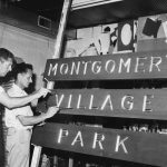 Painting Montgomery Park Sign
