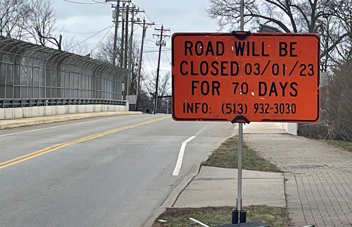 Cooper Road Bridge Closure