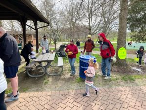 Children at an Easter Egg hunt