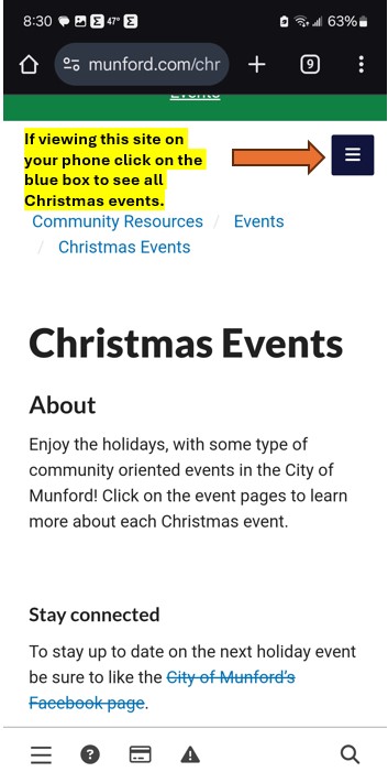 Christmas city in munford tn