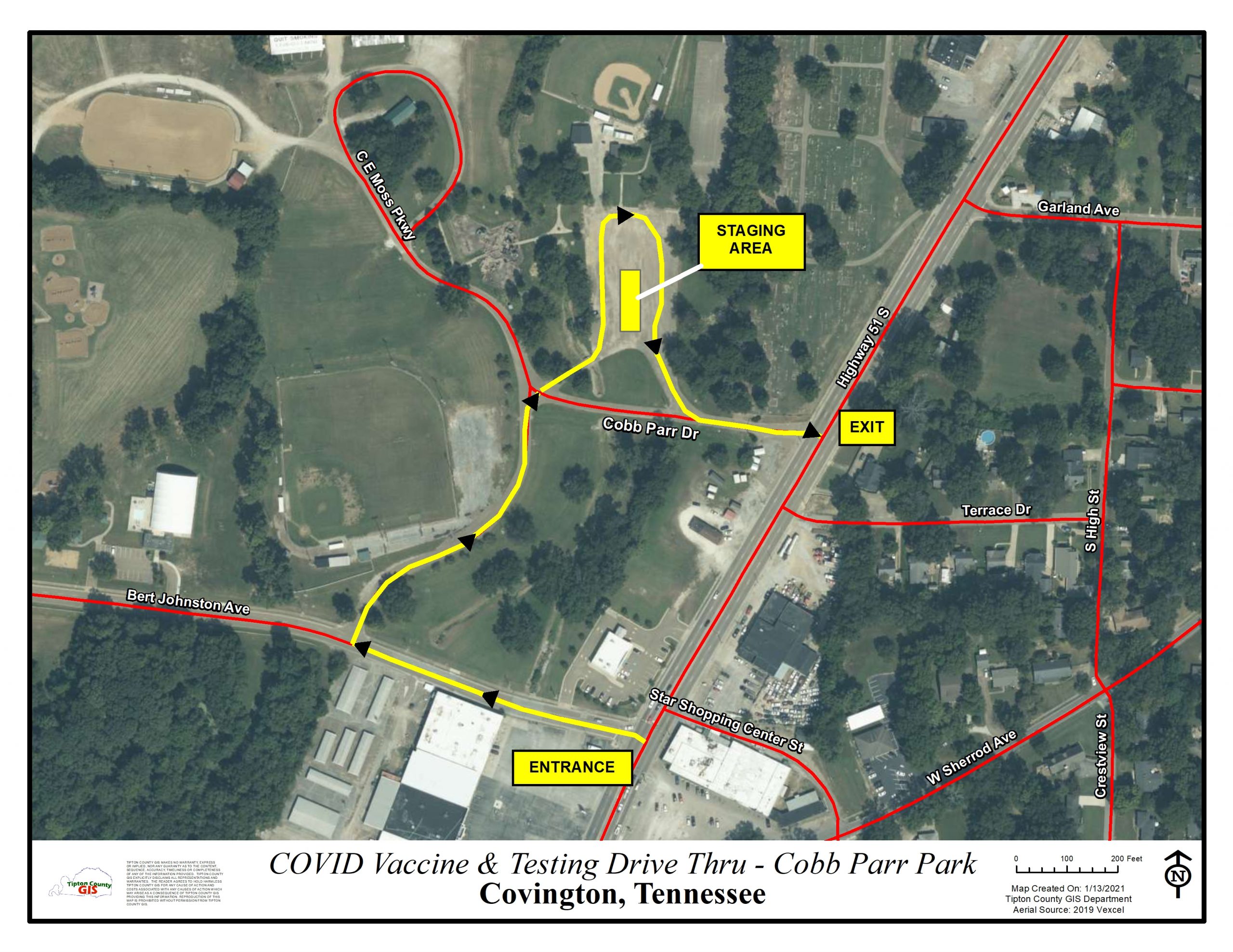 Drive thru Covid Vaccine