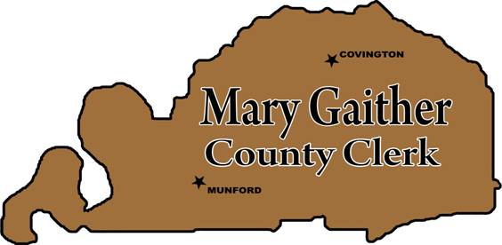 The County Clerk s Office will not be here in Munford tomorrow Read